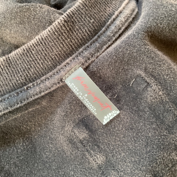 FREE PEOPLE Play Nice Layer Pullover Women's Size S White & Black - Picture 13 of 13